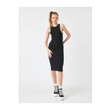 Koton 2SAL80015IK Halter Yaka Vücudu Saran Elbise