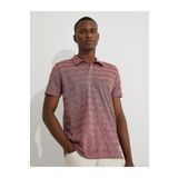 Koton 2SAM10384MK Erkek Kırçıllı Çizgili Polo Yaka T-shirt