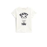 Koton 2SKG10443AK Kedi Baskılı Kız Çocuk T-shirt