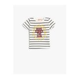 Koton 2SMB10022TK Bisiklet Yaka Normal Kalıp Çizgili Çok Renkli Bebek T-Shirt