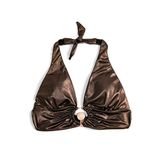 Koton 3SAK10007MM Bakır V Yaka Kadın Bikini Üstü