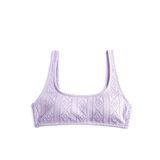 Koton 3SAK10054MM Lila U Yaka Kadın Bikini Üstü