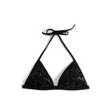 Koton 3SAK10167BM Siyah Kumaş Detaylı Kadın Bikini Üstü