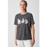 Koton 3SAL10176IK931 Antrasit Kadın T-Shirt