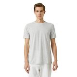 Koton 3SAM10030HK 044 Gri Erkek T-Shirt
