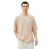 Koton 3SAM10265HK057 Bej Erkek T-Shirt