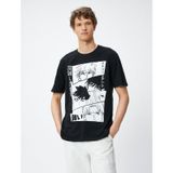 Koton 3SAM10317HK Siyah Erkek T-shirt