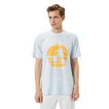 Koton 3SAM10848HK Mavi Erkek T-shirt