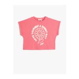 Koton 3SKG10194AK Pembe Kız Çocuk T-Shirt