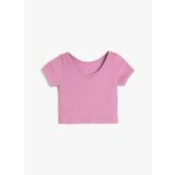 Koton 3SKG10381AK Pembe Kız Çocuk T-shirt