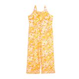 Koton 3SKG80080AK 2D1 Turuncu Desenli Halter Yaka Kız Çocuk Tulum