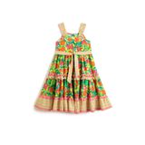 Koton 3SKG80228AW Çiçekli Midi Kız Çocuk Elbise