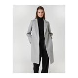Koton 3WAK00072EW Grı Melanj Grm Kadın Outerwear Kaban