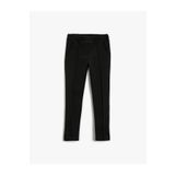Koton 3WKG40033AK Siyah Basic Beli Lastikli Tayt