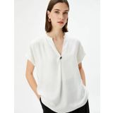 Koton 4SAK60001PW Kırık Beyaz Kadın Bluz
