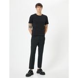 Koton 4SAM10035HK 999 Siyah Pamuk Jersey Kısa Kollu Basic Erkek T-shirt