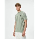 Koton 4SAM10050HK Yeşil Erkek T-shirt