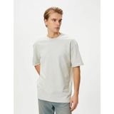 Koton 4SAM10069HK Gri Erkek T-Shirt