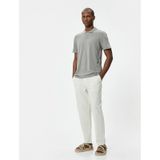 Koton 4SAM10113MK 031 Gri Polo Yaka Basic Erkek T-shirt