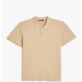 Koton 4SAM10113MK 057 Bej Pamuk Jersey Kısa Kollu Basic Polo Erkek T-shirt