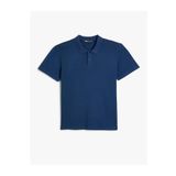 Koton 4SAM10113MK 716 Lacivert Pamuk Jersey Kısa Kollu Polo Yaka Basic Erkek T-shirt