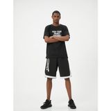 Koton 4SAM10118NK 999 Siyah Jersey Kısa Kollu Erkek T-shirt