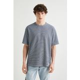 Koton 4SAM10268HK Mavi Erkek T-shirt