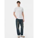 Koton 4SAM10274HK 000 Beyaz Erkek Viskoz Basic T-Shirt - L