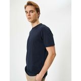 Koton 4SAM10281HK Lacivert Basic Erkek T-shirt