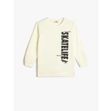 Koton 4SKB10403TK Ekru Erkek Çocuk Sweatshirt