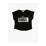 Koton 4SKG10020AK Siyah Kız Çocuk T-shirt