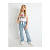 Koton 4SKG10140AK Beyaz Kız Çocuk T-shirt