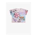 Koton 4SKG10242AK Pembe Kız Çocuk T-shirt