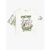 Koton 4SKG10272AK Ekru Kız Çocuk T-shirt