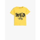 Koton 4SMB10169TK Sarı Erkek Bebek T-shirt