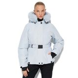 Koton 4WAK00203EW Mavi Suni Kürklü Kadın Kayak Montu