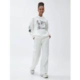 Koton 4WAL10035IK Ekru Kadın Sweatshirt