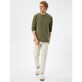 Koton 4WAM10102HK Haki Erkek T-shirt