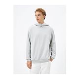 Koton 4WAM70047MK Basic Gri Erkek Sweatshirt