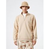 Koton 4WAM70126MK Bej Erkek Sweatshirt