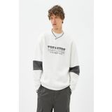 Koton 4WAM70159MK Ekru Erkek Sweatshirt