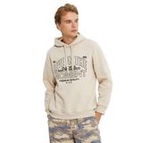 Koton 4WAM70184MK Live in the Moment Baskılı Bej Erkek Sweatshirt