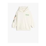 Koton 4WKB10007TK Beyaz Erkek Çocuk Sweatshirt