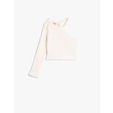 Koton 4WKG10097AK Beyaz Kız Çocuk T-shirt