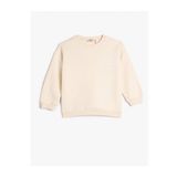 Koton 4WKG10225AK Bej Kız Çocuk Sweatshirt