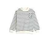 Koton 4WKG10283AK Mavi Çizgili Kız Çocuk Sweatshirt