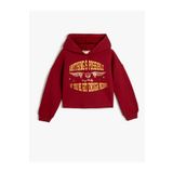 Koton 4WKG10489AK Bordo Kız Çocuk Sweatshirt
