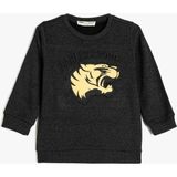 Koton 5Wkb10212Tk 927 Antrasit Erkek Cocuk Jersey Sweatshirt - 7 - 8 Yaş