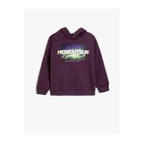 Koton 5wkb10398tk 392 Mor Erkek Cocuk Jersey Sweatshırt