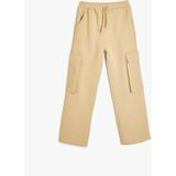 Koton 5WKB40151TK 057 Bej Erkek Cocuk Jersey Esofman Alt